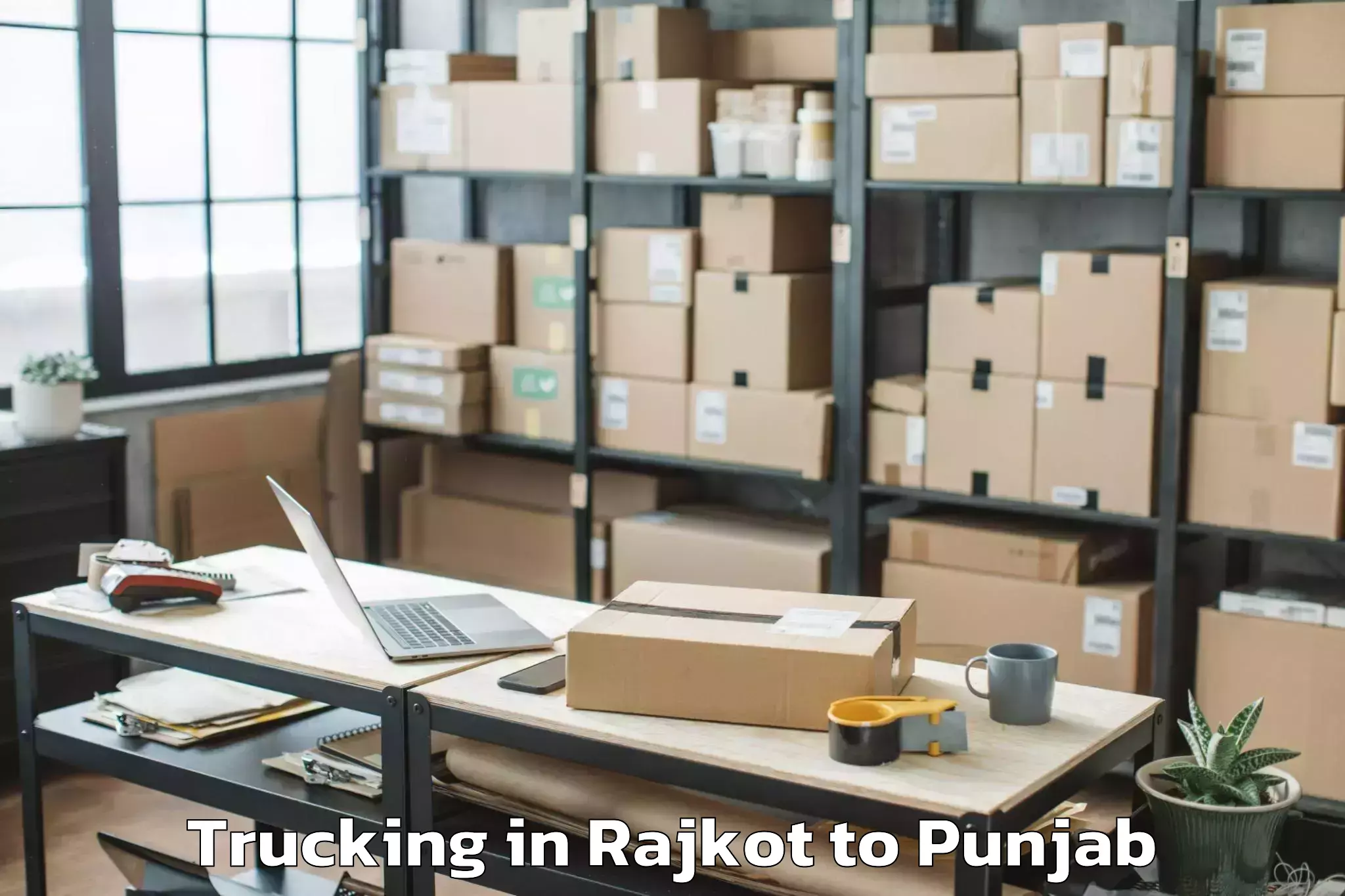 Expert Rajkot to Bhogpur Trucking